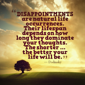 Disappointment Flush – Flush away the Emotional Impact of Disappointment