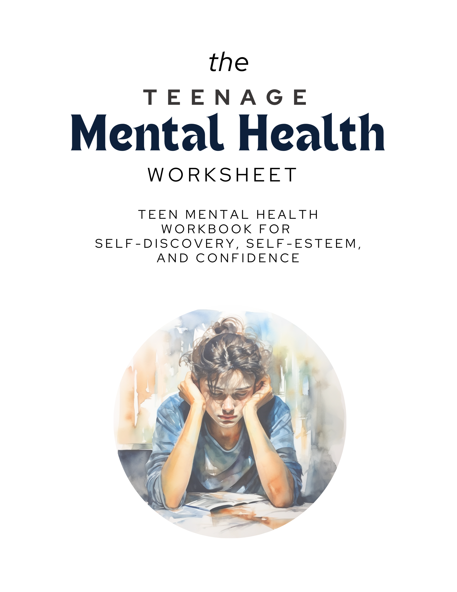 Mental Health Journal Workbook For Teens