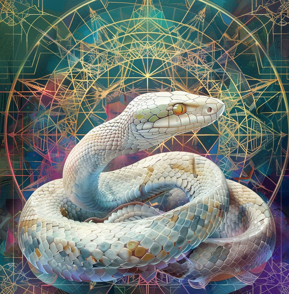 White Sacred Snake